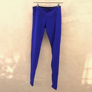 Blue Black Lululemon Wunder Under sz 6 Mid-Rise